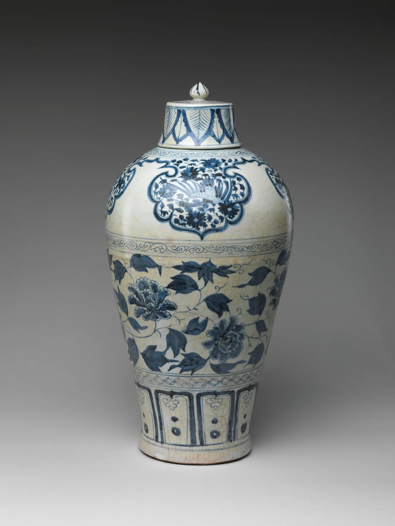 Historic porcelain vase used as an archive reference