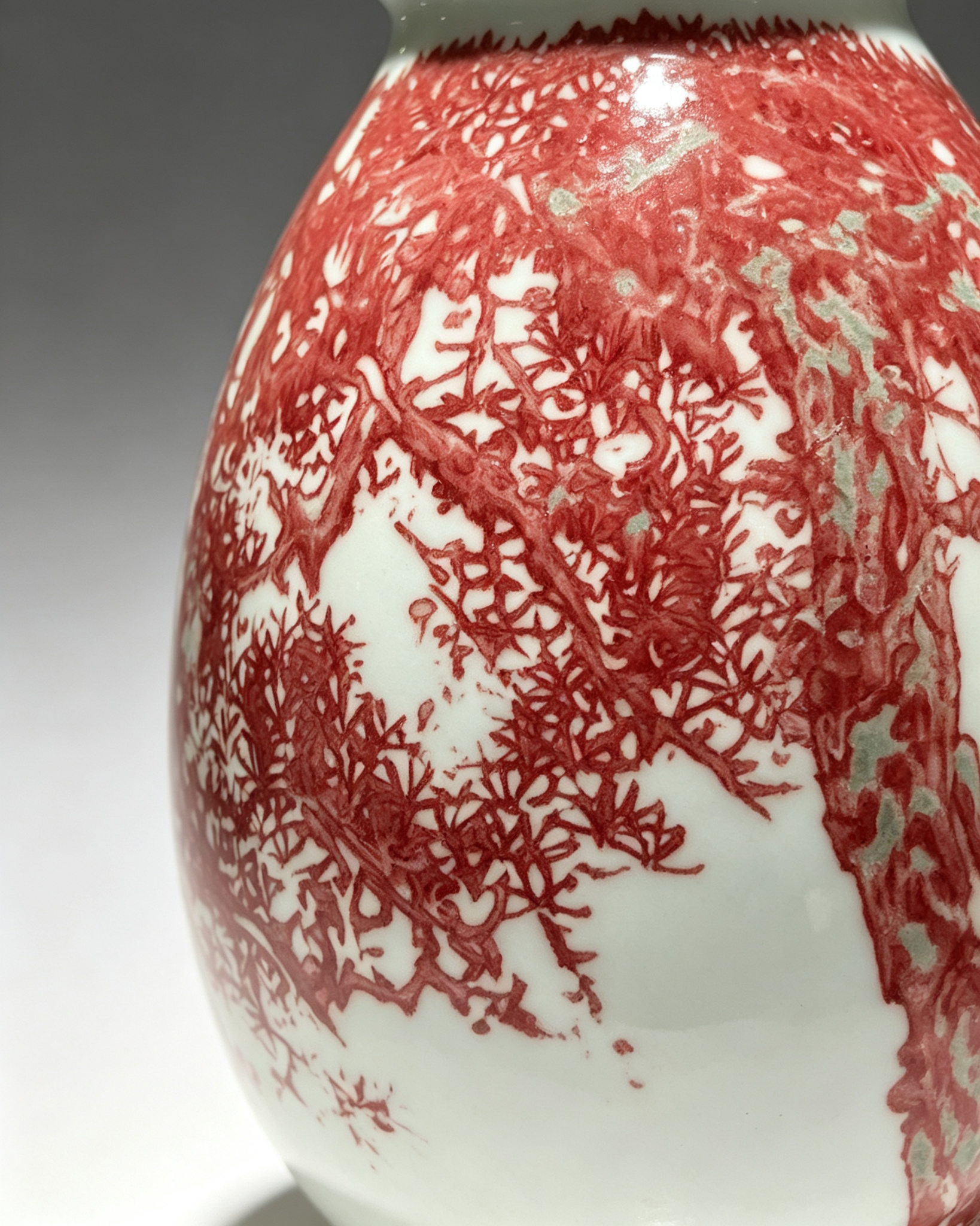 Yang Shuhua · Underglaze‑Red Cypress Porcelain Vase - Image 6